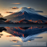 The Beautiful Mount Fuji Square 1 Nature Ai Art