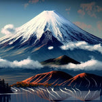 The Beautiful Mount Fuji Square 6 Nature Ai Art