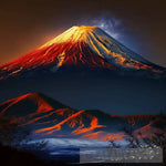 The Beautiful Mount Fuji Square 8 Nature Ai Art