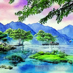 The Blue Mountain Landscape Ai Art