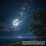 The Bright Moon Landscape Ai Art