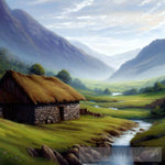 The Celtic Hut Ai Painting