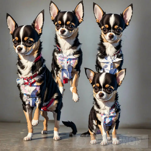 The Chihuahua Posse: Dressed To Impress Animal Ai Art