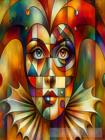 The Clown Of Woman Abstract Ai Art