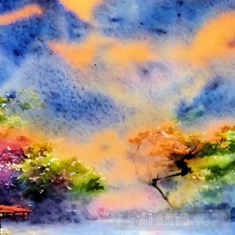 The Colorful Landscape Ai Art