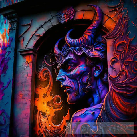 The Devil In Graffiti: Series #1 Ai Painting