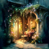 The Dining Area Inside The House Ai Artwork