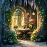 The Dining Area Inside The House Ai Artwork