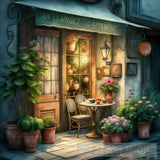 The Dining Area Inside The House Ai Artwork