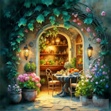 The Dining Area Inside The House Ai Artwork