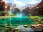 The Emerald Pool Landscape Ai Art