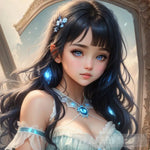 The Enchanting Charm Of A Cute Fantasy Girl Contemporary Ai Art