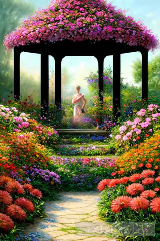 The Floral Gazebo Ai Painting