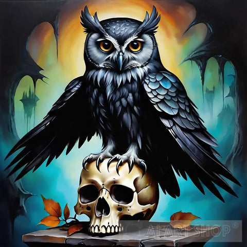 The Gothic Owl Animal Ai Art