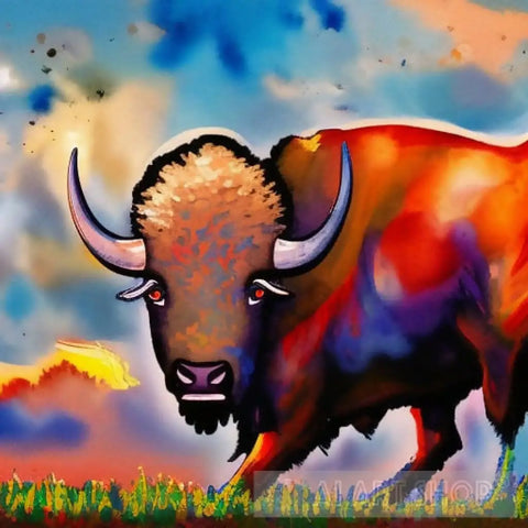 The Great Bull Animal Ai Art