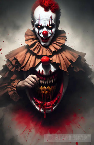 The Horror Clown V1 Portrait Ai Art