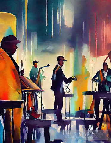 The Jazz Band Ai Painting