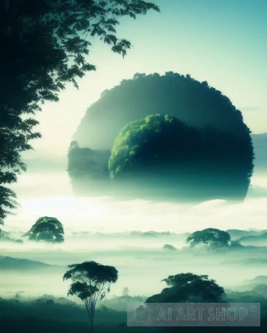 The Jungle Of Planet Earth Landscape Ai Art