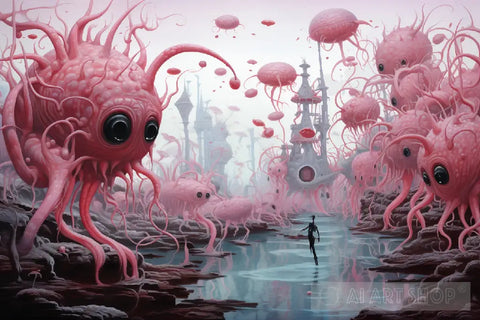 The Land Of Tentacleopia Surrealism Ai Art