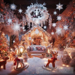 The Magic Of Christmas Through A Whimsical Winter Wonderland Complete With Sparkling Snowflakes Ai