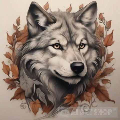 The Majestic Spirit Of The Wolf Animal Ai Art