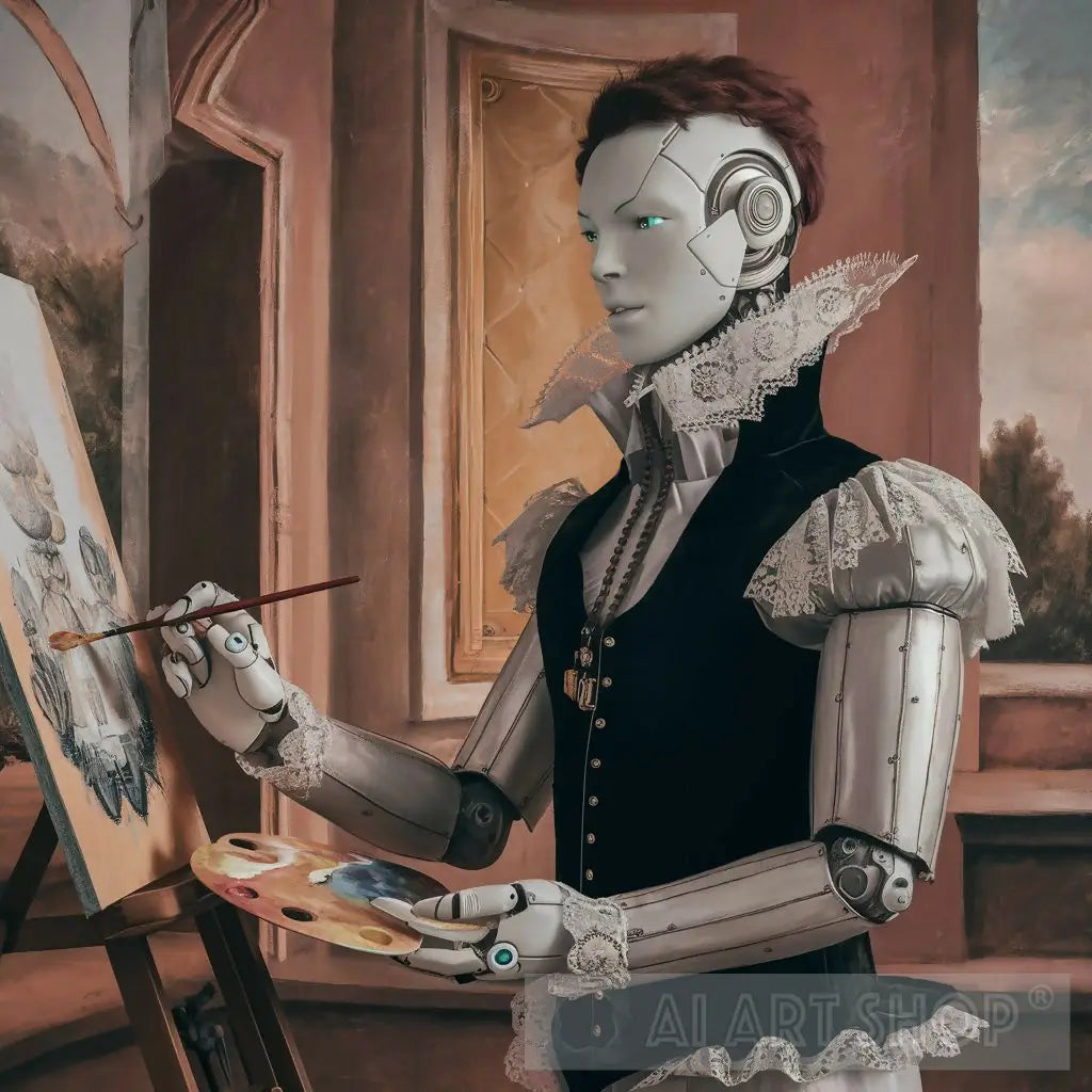 The Mechanical Muse: A Robot Painter in Renaissance Dress