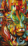 The Multi Head Lion Surrealism Ai Art