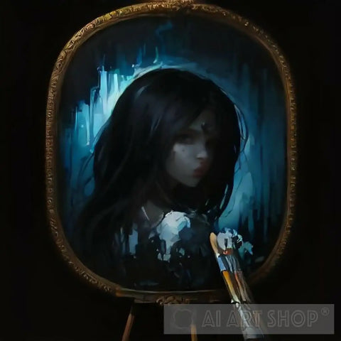 The Mysterious Woman Ai Painting