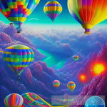 The Natural Beauty Of Hot Air Balloons Ai Painting