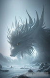 The Overwhelming Icy Dragon - Frozen Kingdom Series Ai Painting