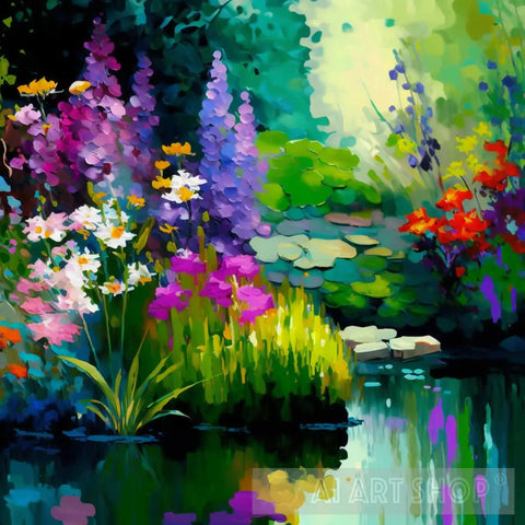 The Painting Of Garden Ai Painting