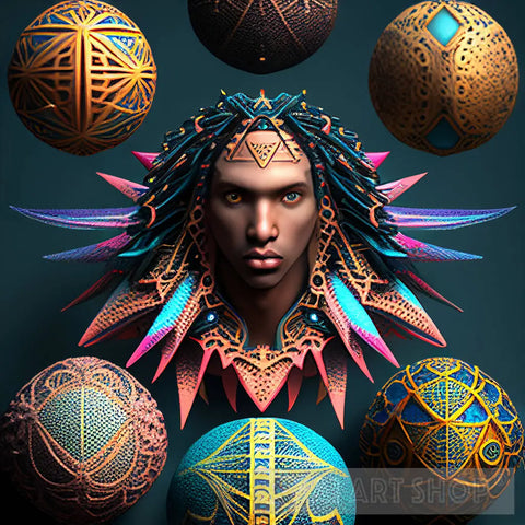 The Prince And The Spheres Of Knowledge Ai Artwork