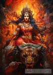 The Radiant Portrait Of Goddess Chandraghanta Ai Art