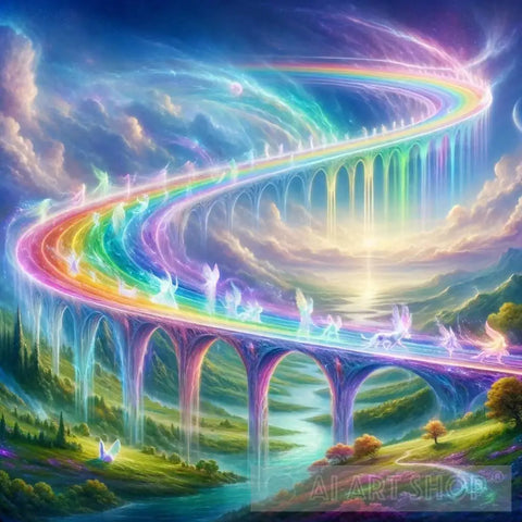 The Rainbow Bridge Ai Artwork