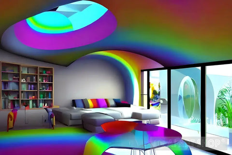 The Rainbow House House4 Architecture Ai Art