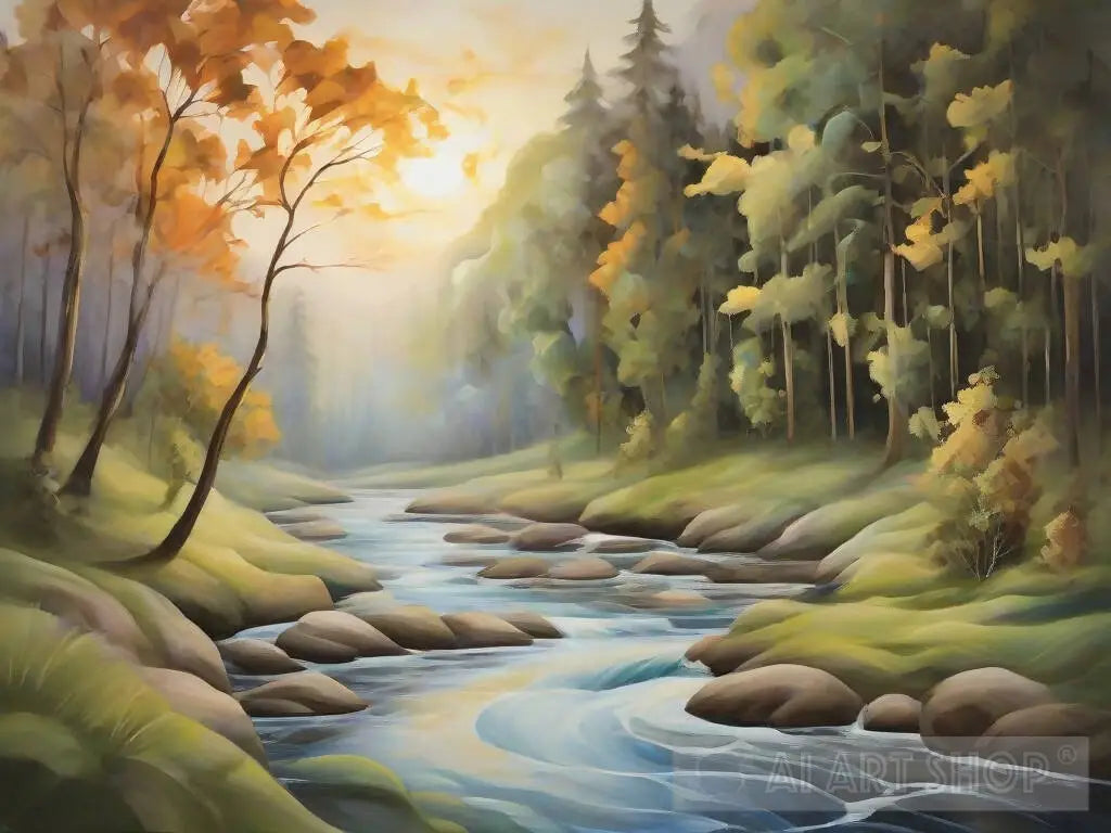 The river,forest,the trees