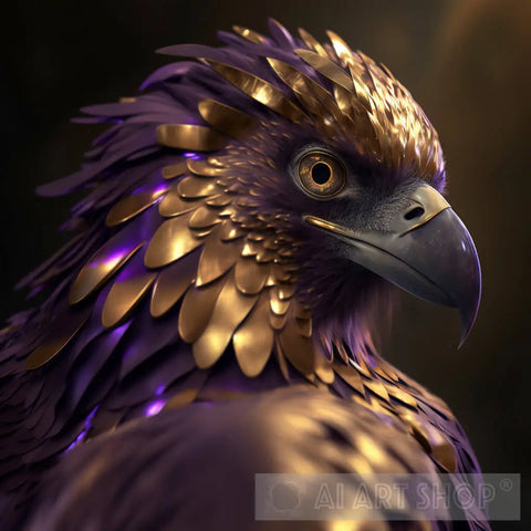The Royal Eagle Series: King Falcone Animal Ai Art