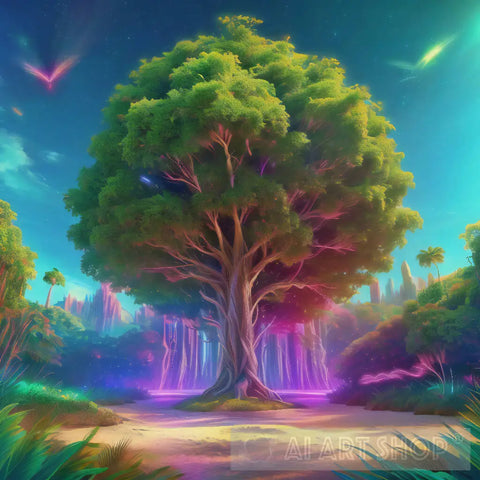 The Sacred Tree Nature Ai Art
