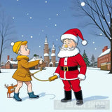 The Santa Epoch: Bidding Adieu To The Old Unveiling Dawn Of A Bright New Year! Portrait Ai Art