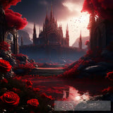 The Scarlet Sanctuary Gothic Art Expressionism Ai