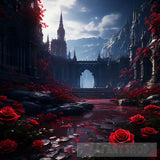 The Scarlet Sanctuary Gothic Art Expressionism Ai