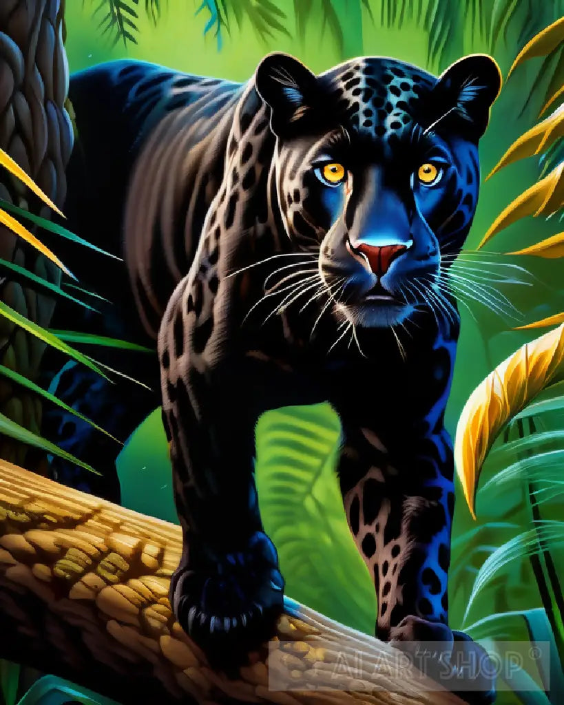 Jaguar, cat, big cat, wildcat, shadow, black jaguar, nature, hunted...