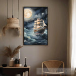 The Ship Is Sailing At Sea Ai Painting