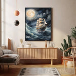 The Ship Is Sailing At Sea Ai Painting