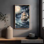 The Ship Is Sailing At Sea Ai Painting