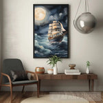 The Ship Is Sailing At Sea Ai Painting