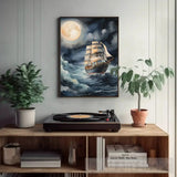 The Ship Is Sailing At Sea Ai Painting