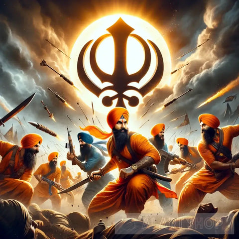 The Sikh Battle Field Abstract Ai Art