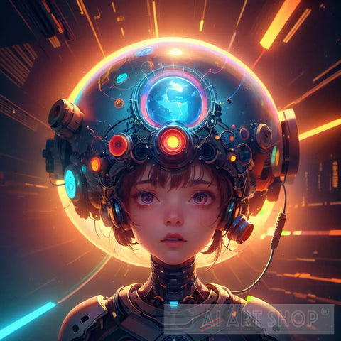 The Skynet Girl - (Anime / 3D) (Android) Ai Artwork