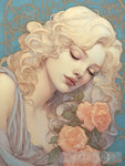 The Whispers Of Roses Portrait Ai Art